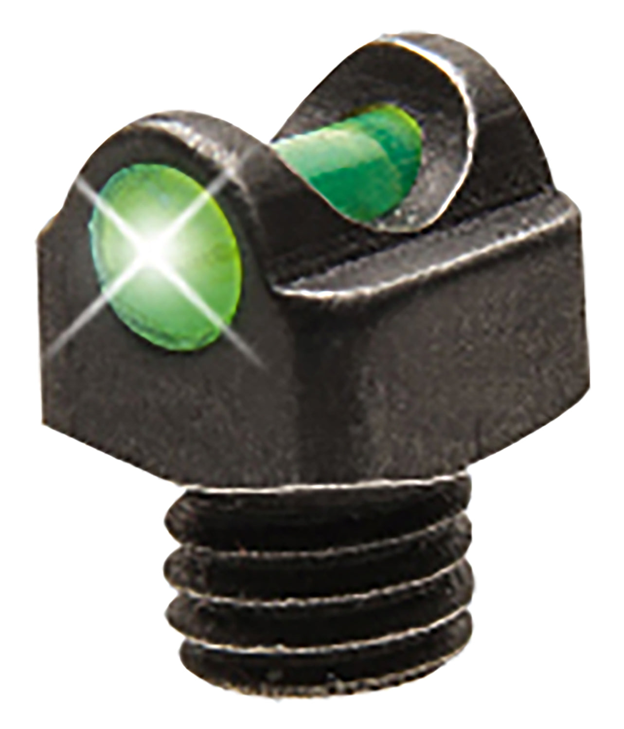 TruGlo TGTG954BG Compact Green Fiber-Optic Shotgun Bead Replacement Sight Black 3-56in Threads