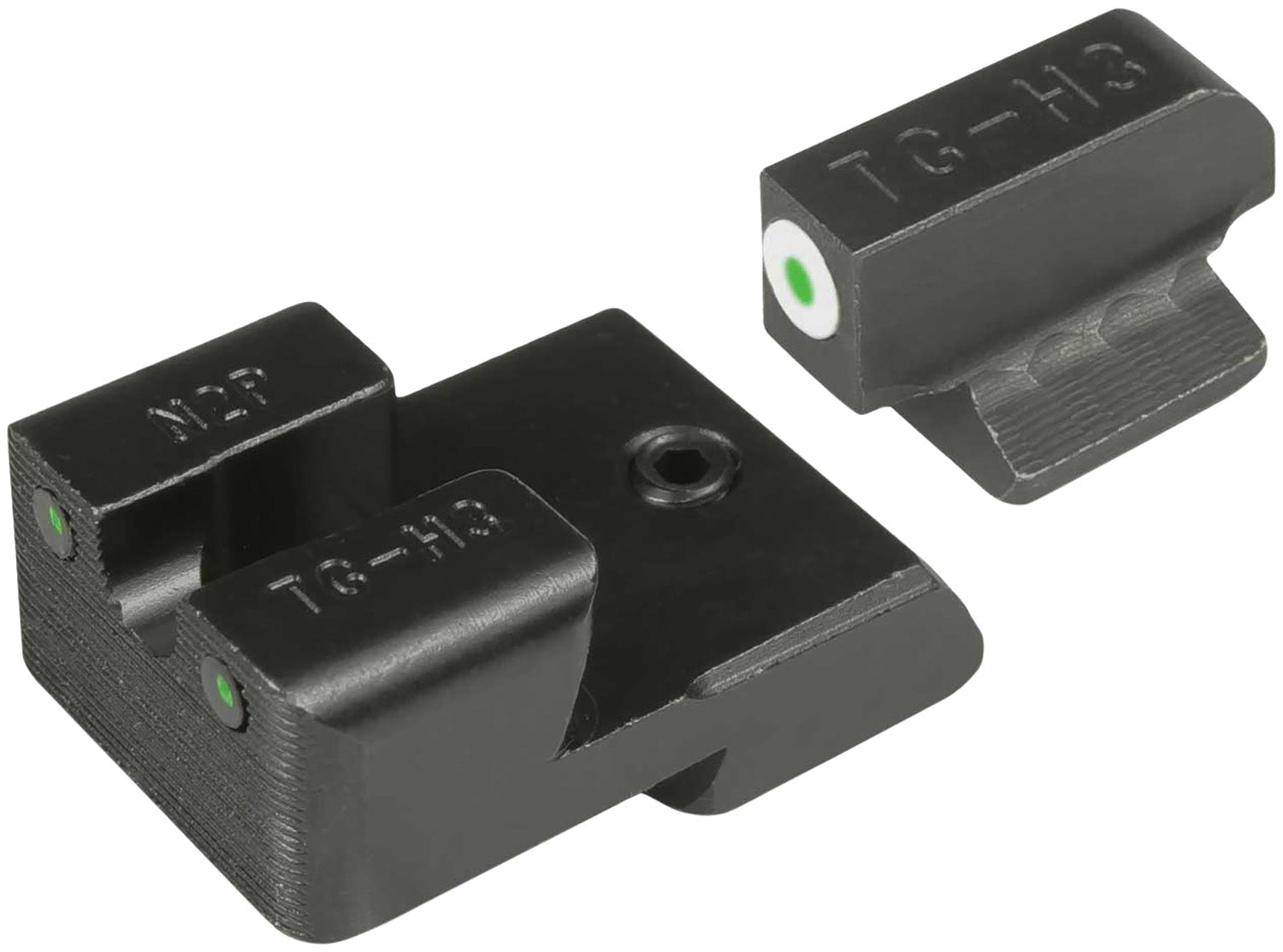 TruGlo TGTG231N4W Tritium Pro Green Dot Night Sight Combo Dovetail Mount 1911 Officer & 4.25in Models