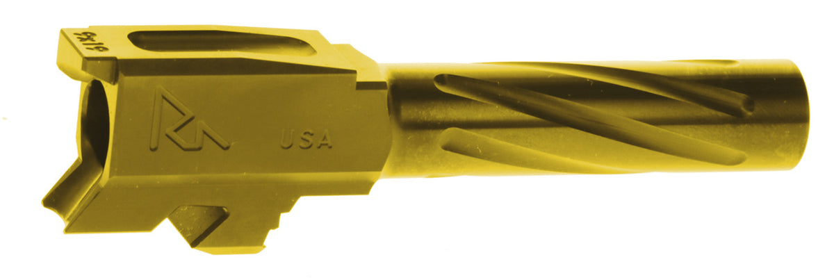 Rival Arms RA20G301E Glock 43 43X 9mm 3.41" Gold PVD Drop-In Match Barrel