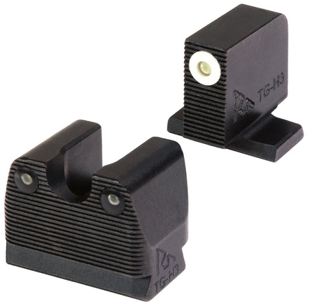 Rival Arms Green Tritium 3-Dot Night Sights RARA3B231S SIG Sauer P-Series White Front & Black Rear Outline