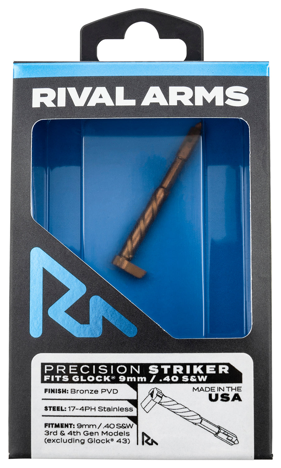 Rival Arms 17-4 Stainless Steel Bronze Precision Striker Glock Gen3-4 9mm/40 S&W