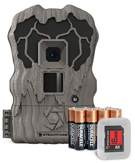 Stealth Cam QV18K 18MP Low Glow Trail Camera Bundle with Python Lock Latch