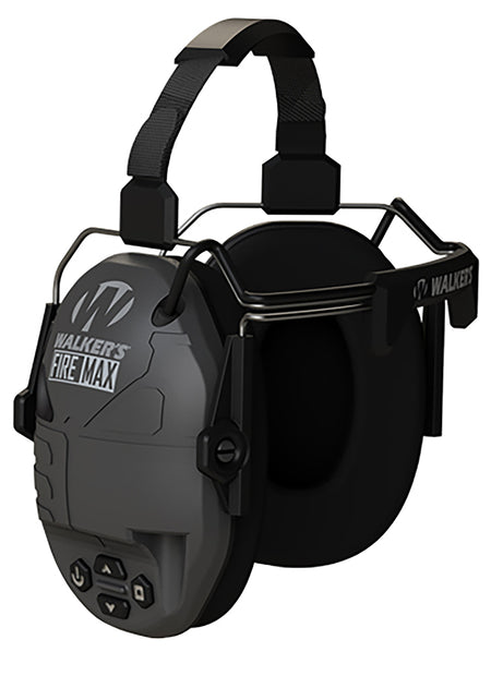 Walker's Firemax Digital BTN Electronic Hearing Protection Muff Behind the Neck Black