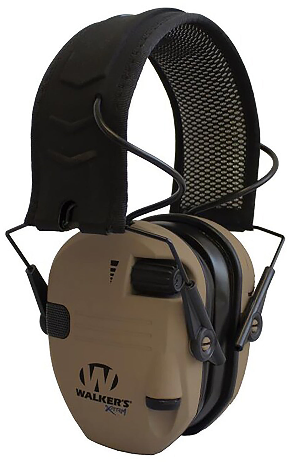 Walker's Razor X-TRM Digital Muff 21 dB Over the Head Battle Brown and Black Polymer