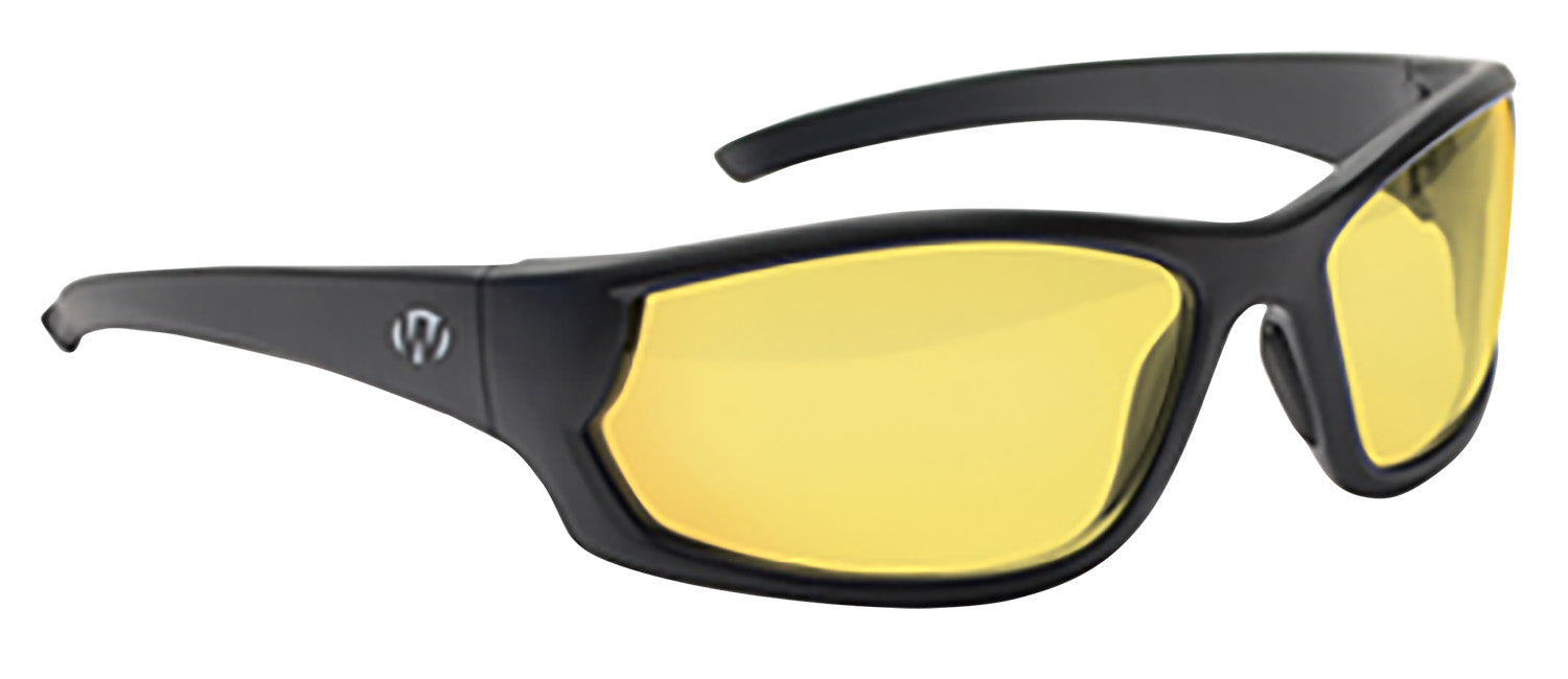 Walker's IKON Carbine Mil-Spec Ballistic Eyewear, Amber Polycarbonate Lens, Matte Black Frame
