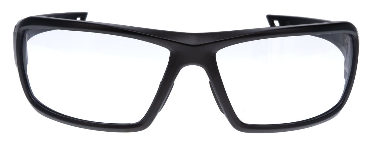 Walker's IKON Forge Mil-Spec Ballistic Eyewear, Clear Polycarbonate Lens, Matte Black Frame