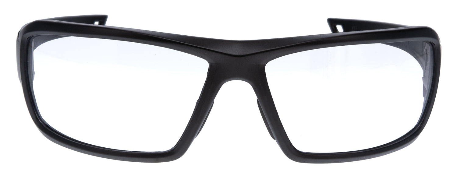 Walker's IKON Forge Mil-Spec Ballistic Eyewear, Clear Polycarbonate Lens, Matte Black Frame