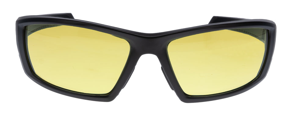 Walker's IKON Vector Mil-Spec Ballistic Eyewear, Amber Polycarbonate Lens, Matte Black Frame