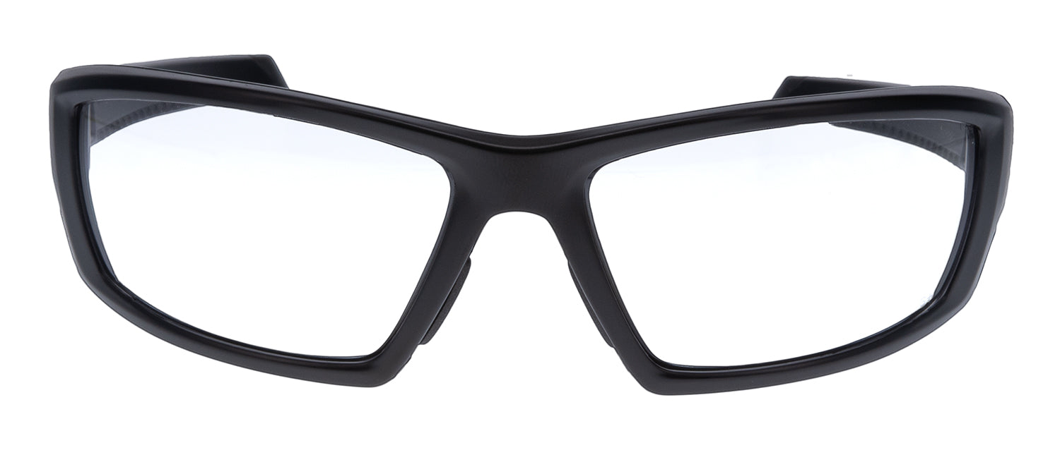 Walker's IKON Vector Mil-Spec Ballistic Eyewear, Clear Polycarbonate Lens, Matte Black Frame