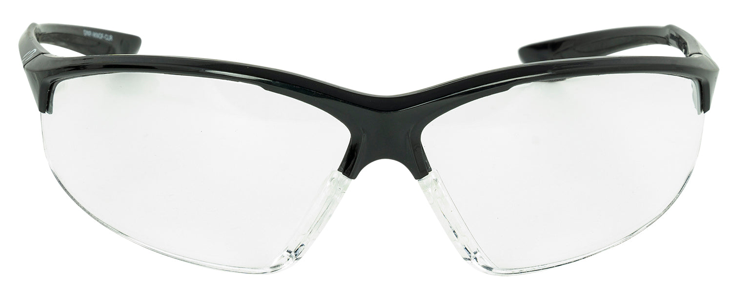 Walker's GWPIKNOF1CLR IKON Tanker Protective Eyewear, Clear Lens, Matte Black Frame