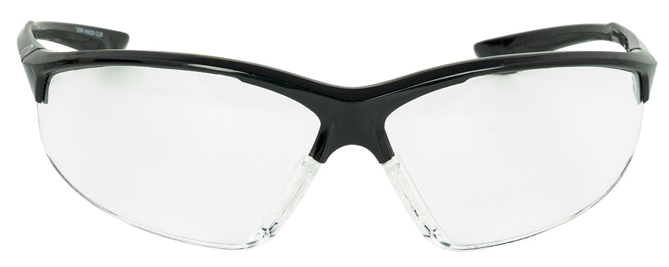 Walker's GWPIKNOF1CLR IKON Tanker Protective Eyewear, Clear Lens, Matte Black Frame