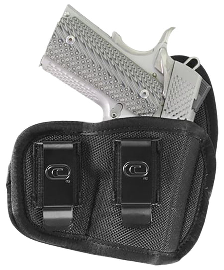 Crossfire Shooting Gear Cyclone IWB/OWB Size 01 Right Hand Holster Black Foam Laminate Fits 1-1.50" Barrel