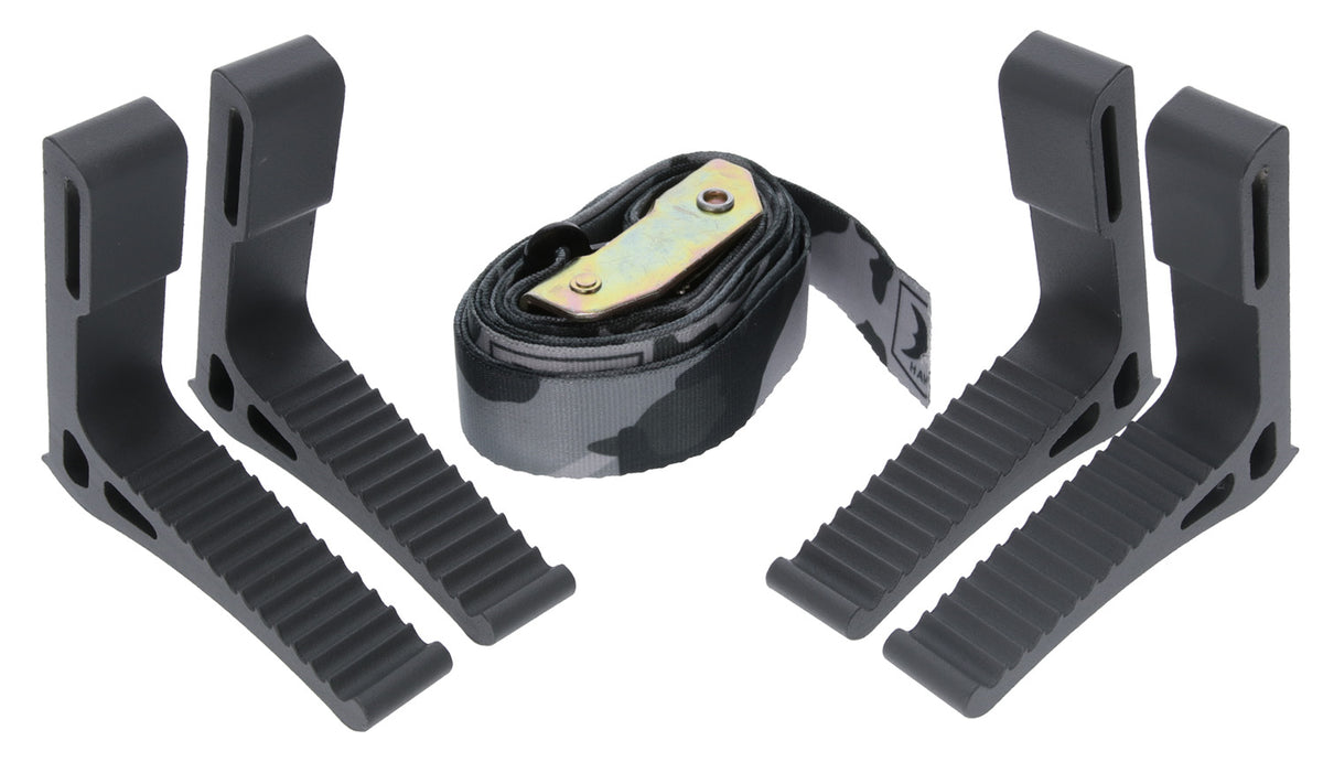 Hawk Monkey Bar Steps 4 Pack Black Aluminum HWKSTP4PK