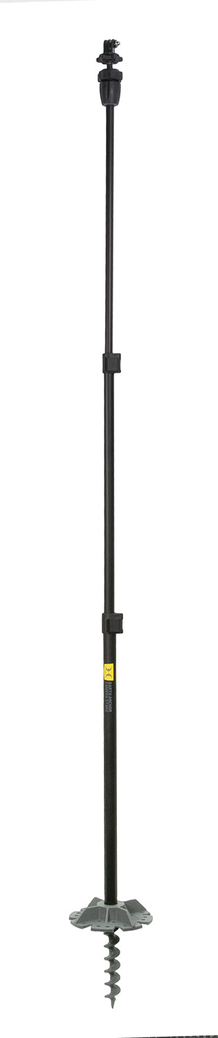 Hawk Camera Stakeout Ground Stake HWK3842 22"-51" Adjustable Height Black Metal