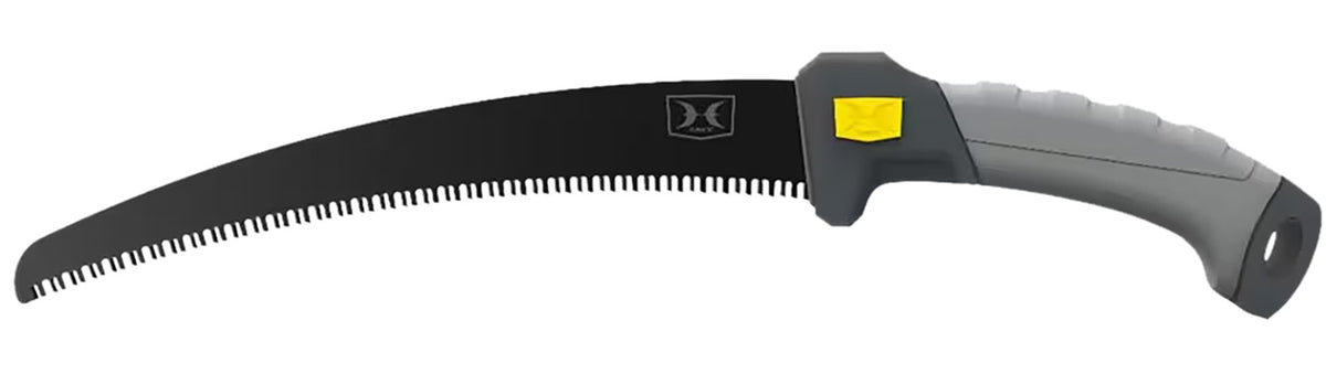Hawk Pruning Saw 11" Full Length SK5 Carbon Steel Replaceable Blade with TPR Grip Aluminum Handle
