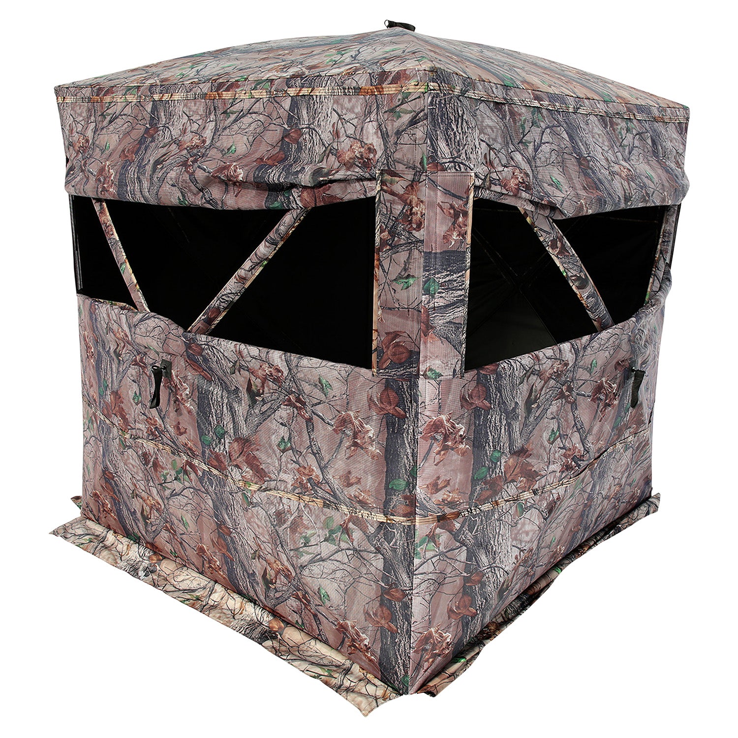 Muddy Prevue Ground Blind Three Person MUDPVB3 Silent Slider Windows Epic Camo