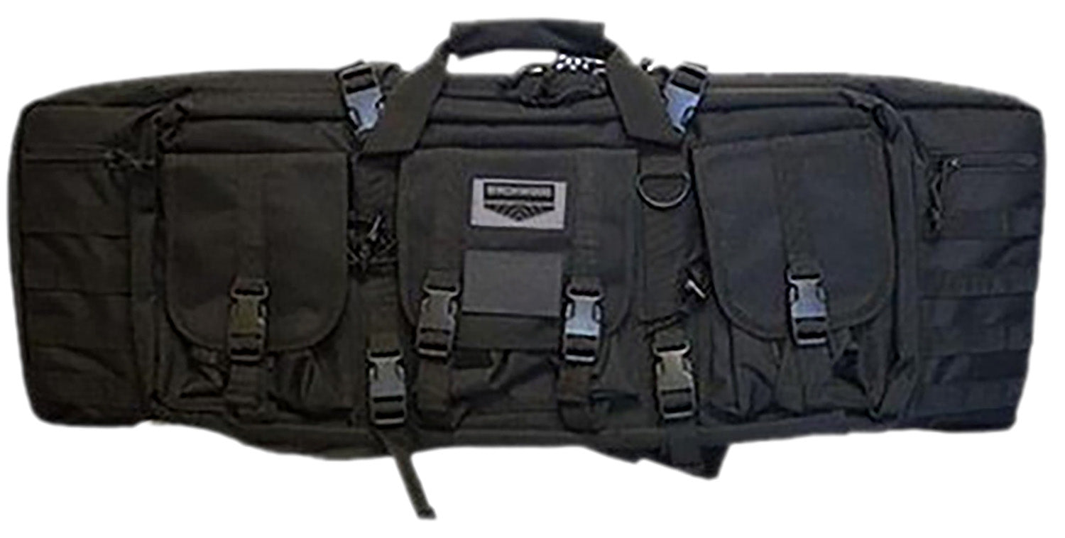 Birchwood Casey Single Gun Rifle Case 36" Black 600D Polyester Padded Straps & Dual Zip Storage Area