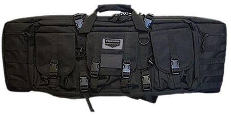 Birchwood Casey Single Gun Rifle Case 36" Black 600D Polyester Padded Straps & Dual Zip Storage Area