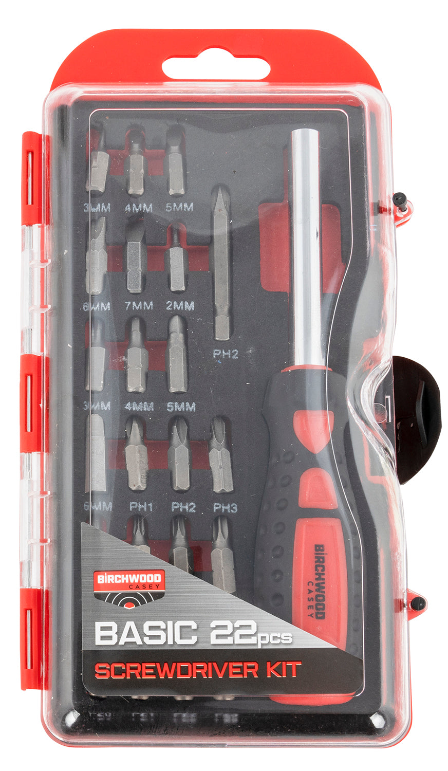 Birchwood Casey Basic Gunsmith Screwdriver Kit BSDS, 22-Piece Slotted/Phillips/Torx/Hex Set