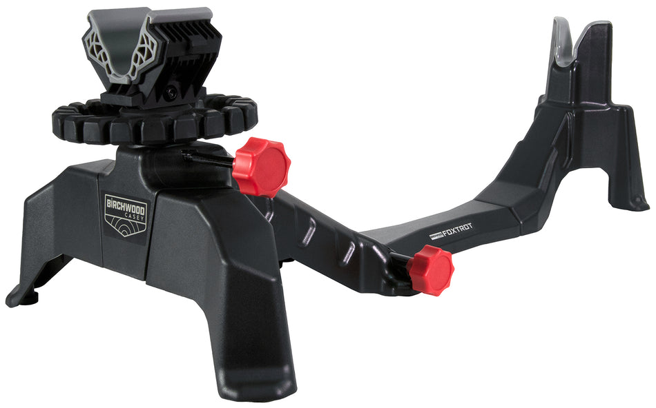 Birchwood Casey Foxtrot Bench Shooting Rest Black with Red Accents Removable Center Section