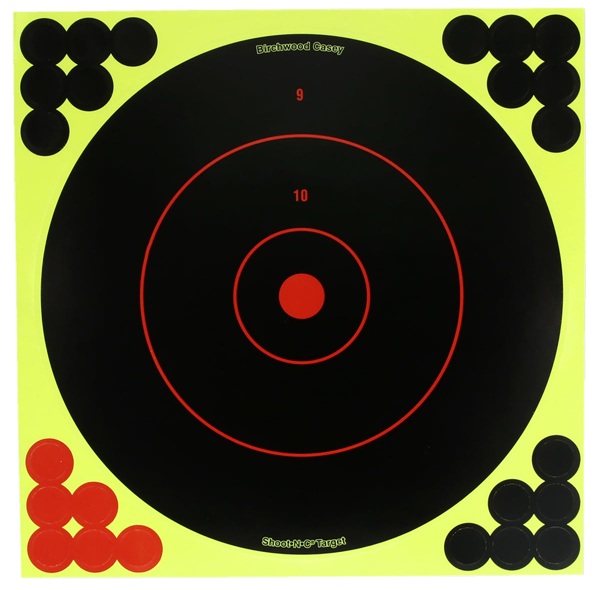 Birchwood Casey TDSNC825PK Self-Adhesive 8" Bullseye Paper Target Dispenser 25 Per Pkg with Pasters