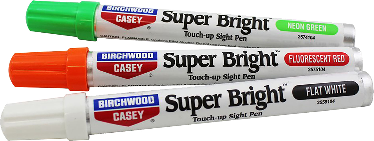 Birchwood Casey 15116 Super Bright Gun Sight Touch-Up Pens 3-Color Red White Green