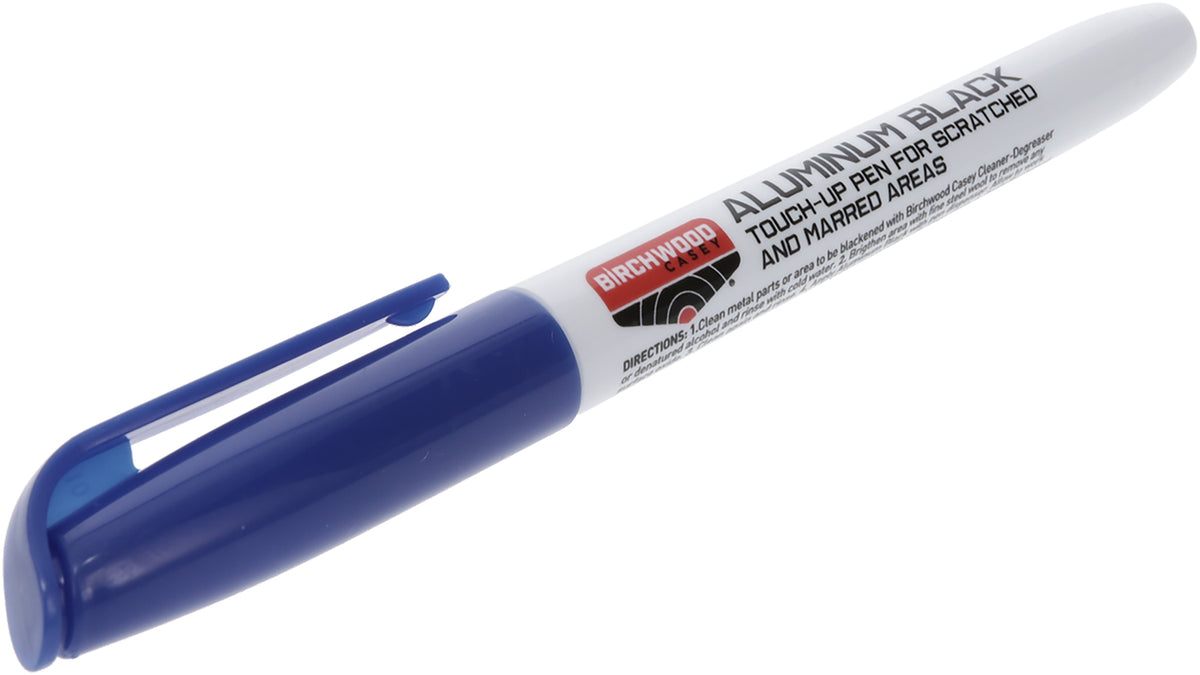 Birchwood Casey 15121 Aluminum Black Restoration Touch-Up Pen Gloss Black Felt Tip