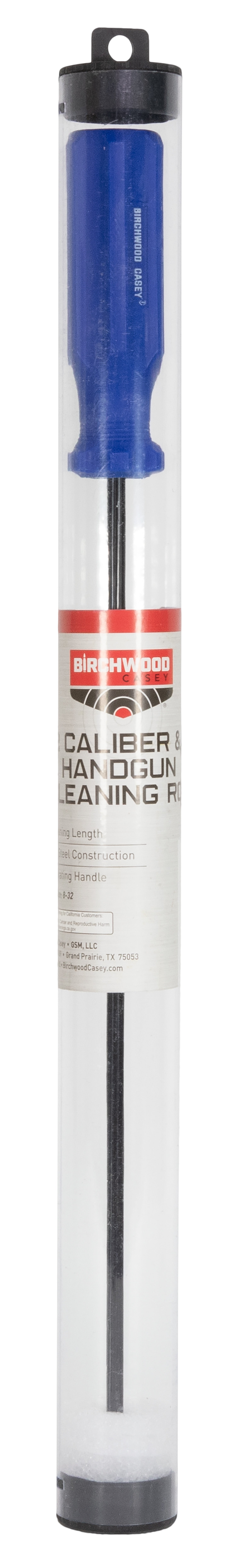 Birchwood Casey 41409 22 Caliber 12" Steel Handgun Cleaning Rod Includes Reusable Tube