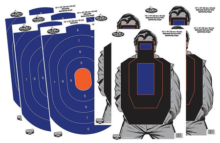 Birchwood Casey 35735 Dirty Bird Silhouette Reactive Paper Combo Target 12"x18" 8 Pack