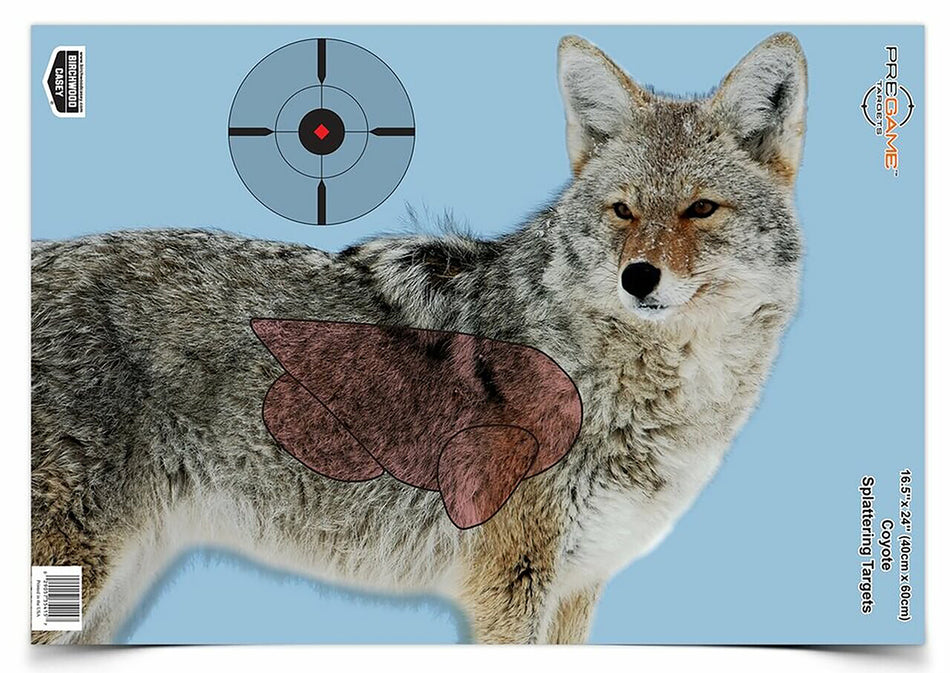 Birchwood Casey 35405 Pregame Coyote Reactive Hanging Paper Rifle Target 16.5"x24" 3 Pack