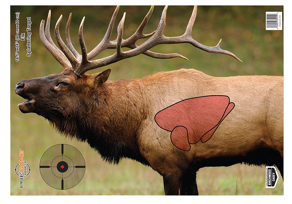 Birchwood Casey 35404 Elk Pregame Paper Shooting Target 16.5" x 24" 3 Count
