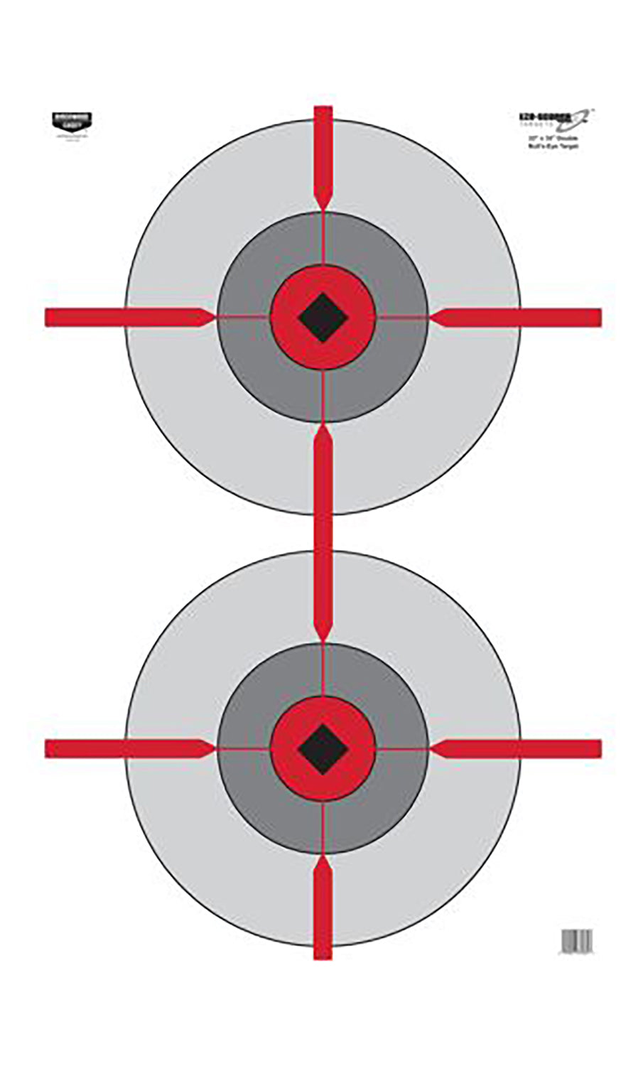 Birchwood Casey 37031 Bullseye EZE-Scorer Practice Paper Target 23"x35" 100 Count
