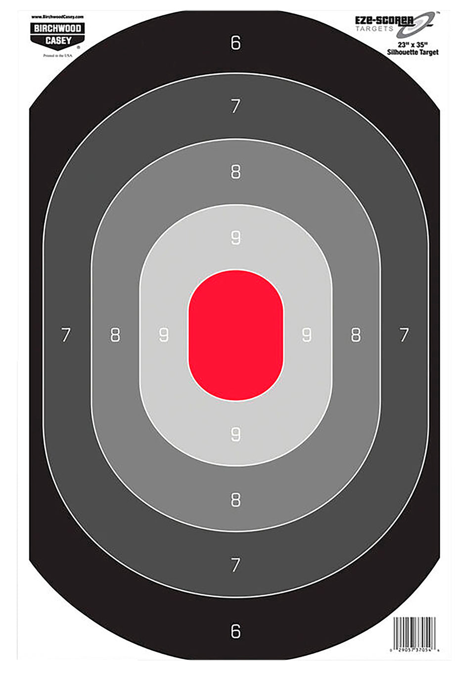 Birchwood Casey 37054 Silhouette EZE-Scorer Paper Range Target 23"x35" 100 Count