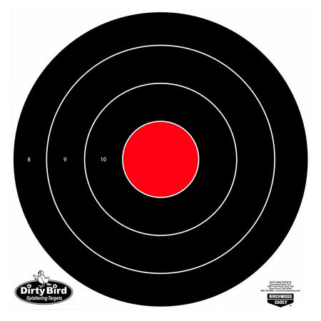 Birchwood Casey Dirty Bird Bullseye Heavy Tagboard Target 17.25" 100 Targets