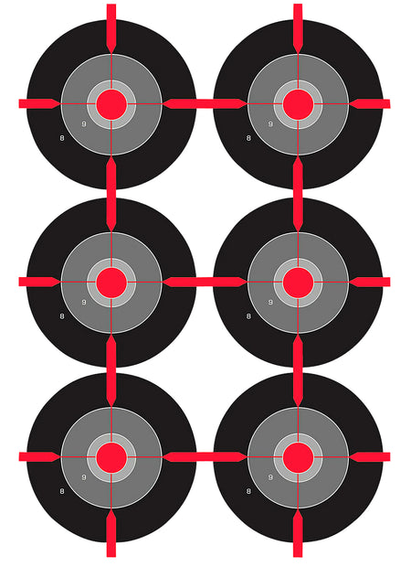 Birchwood Casey Dirty Bird Bullseye Tagboard Target for Pistol Training 12"x18" 100 Pack