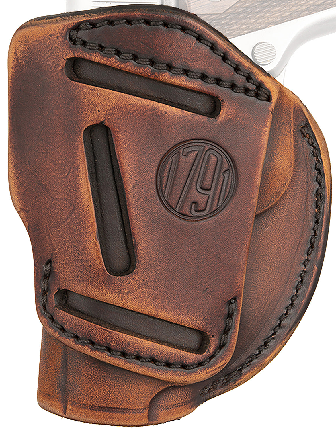 1791 4-Way IWB/OWB Holster Size 01 Vintage Leather Belt Clip Fits 1911 3-4" Right Hand