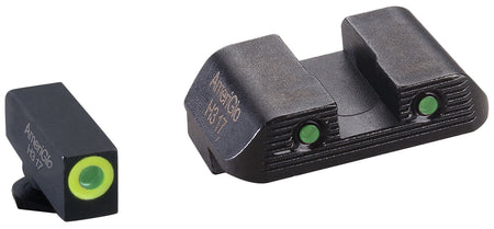 AmeriGlo GL822 ProGlo Trooper Glock 43 Series Sight Set Green Tritium LumiGreen Front Black Rear Sight