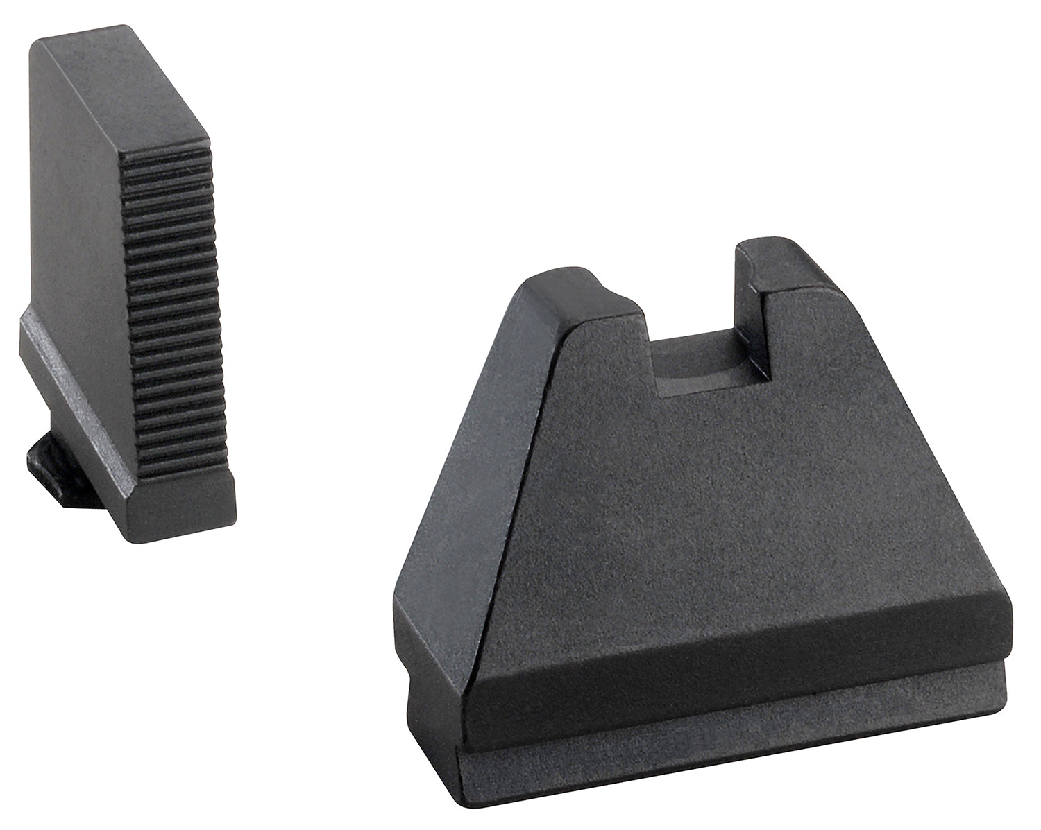 AmeriGlo GL808 Black Serrated 9XL Tall Optic Compatible Sight Set for Glock Pistols
