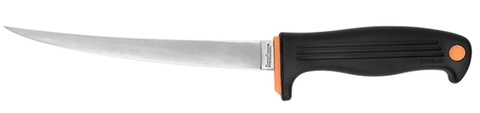 Kershaw Clearwater 7" Fixed Fillet Fishing Knife 420J2 Stainless Blade Black Co-polymer Handle with Included Sheath