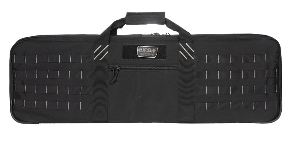 GPS Bags T28SWC Black Tactical Special Weapons Rifle Case with Lockable Zippers & Hook & Loop Straps
