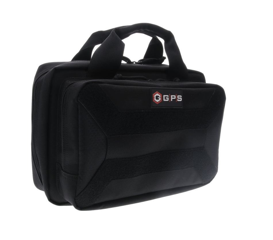 GPS Bags PC15 Black 600D Polyester Pistol Case with Hook & Loop Front Panel & Cushioned Compartment