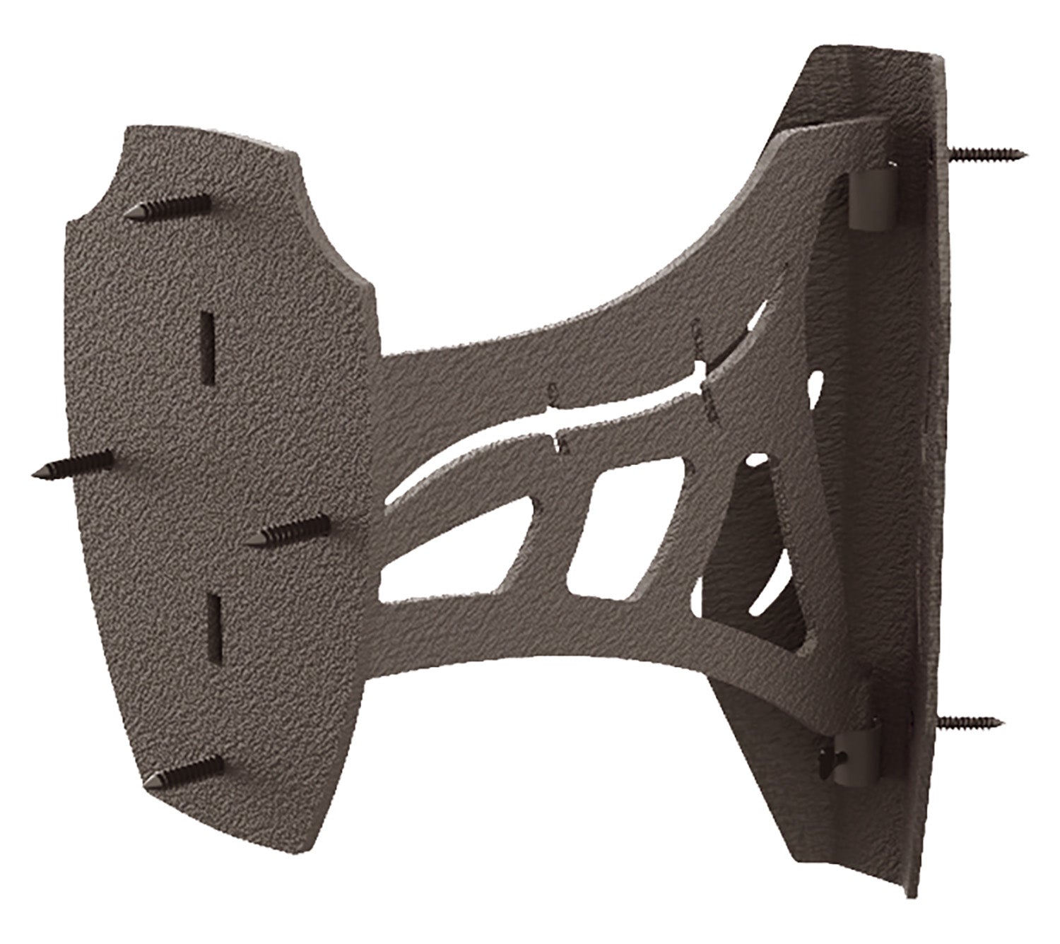 Skullhooker Corner Shoulder Wall Mount for Small to Mid-Size Game Robust Brown Steel