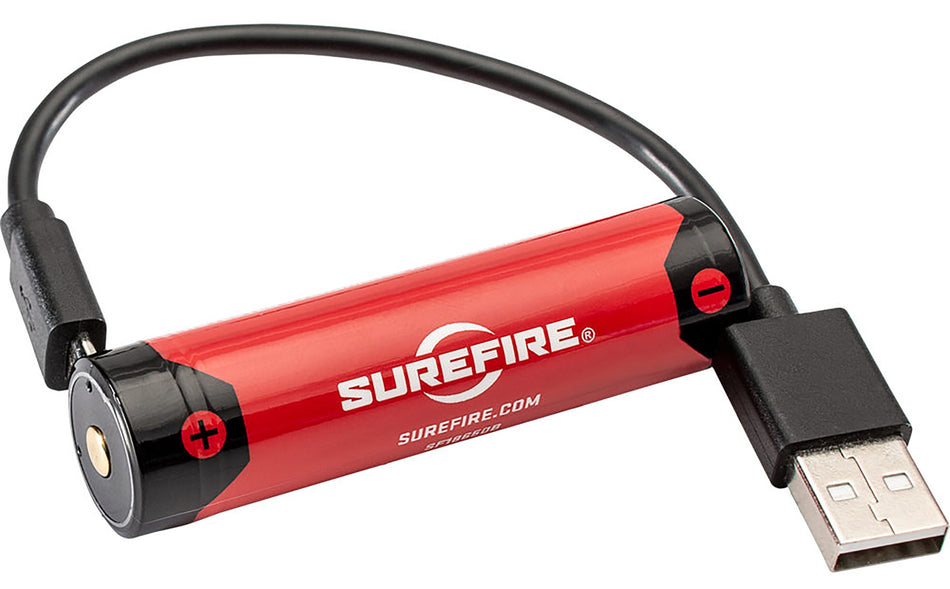 SureFire SF18650B Rechargeable 18650 Lithium-Ion Battery 3.6V 3500mAh for FURY and M600DF