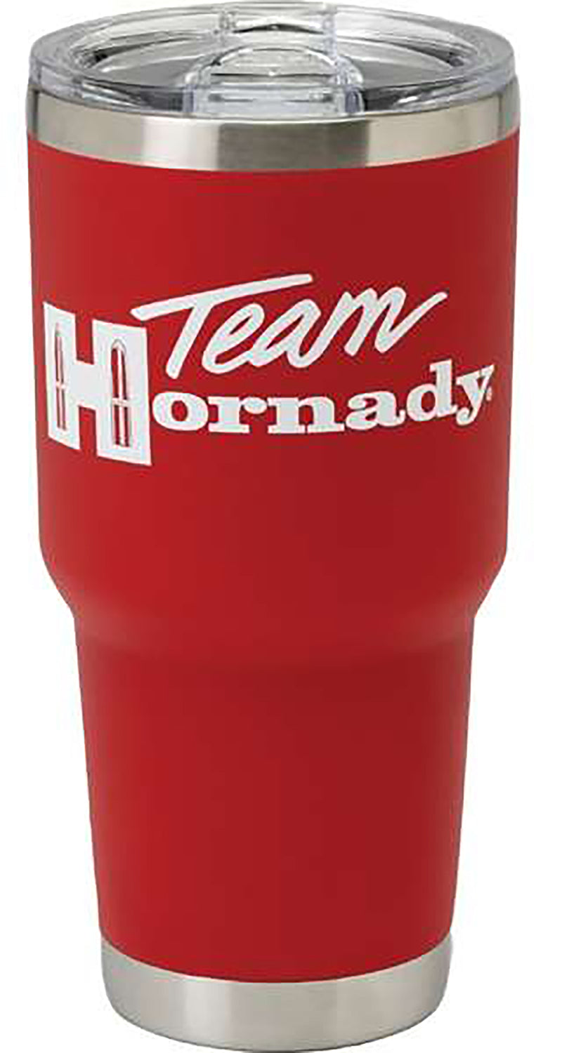 Hornady Team Hornady 30oz Stainless Insulated Tumbler Red with Clear Plastic Lid