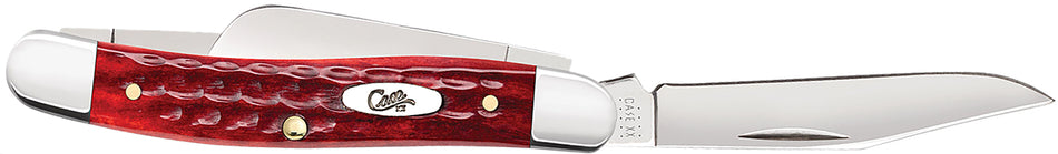 Case 00786 Pocket Worn Old Red Bone Stockman Folding Knife 2.57"/1.88"/1.71" Three Blades Tru-Sharp Stainless Steel