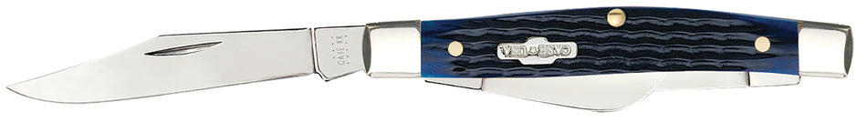 Case 02806 Blue Bone Family Stockman Folding Pocket Knife 2.42"/1.58"/1.57" Three Blades Tru-Sharp Stainless Steel