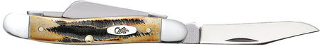Case 03578 6.5 BoneStag Family Stockman Folding Pocket Knife 2.57"/1.88"/1.71" Three Blades Tru-Sharp Stainless Steel