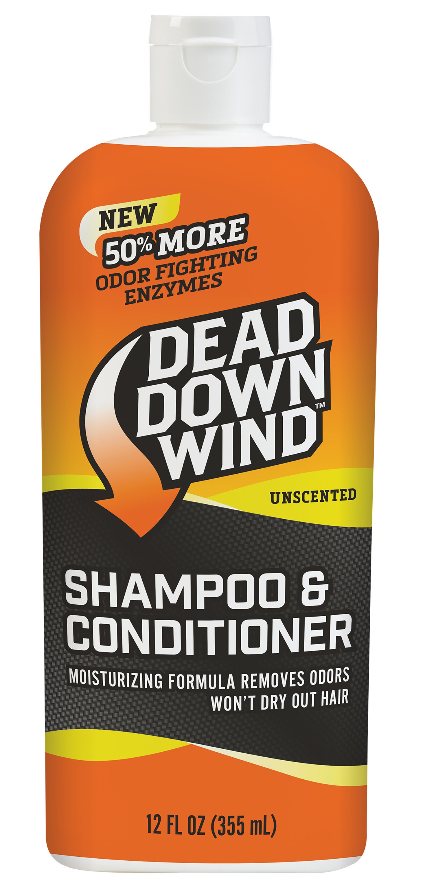 Dead Down Wind Enzyme Shampoo Body Wash Odor Eliminator Unscented 12 oz