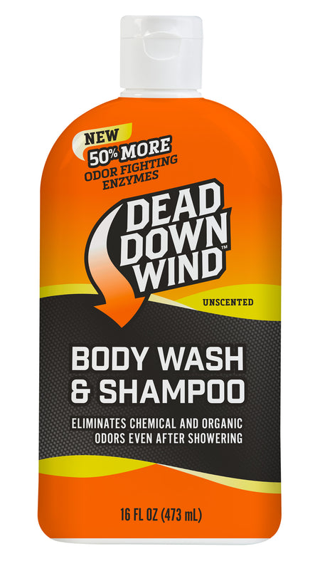 Dead Down Wind Odor Eliminating Shampoo Body Wash Unscented 16 oz Bottle