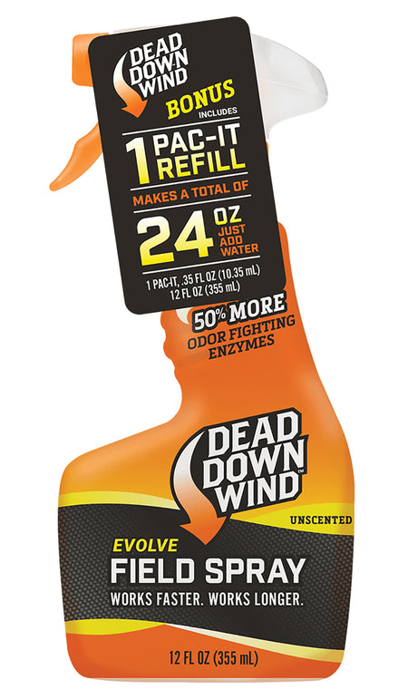 Dead Down Wind Evolve Pac-It Combo Unscented Odor Eliminator Trigger Spray 24 oz